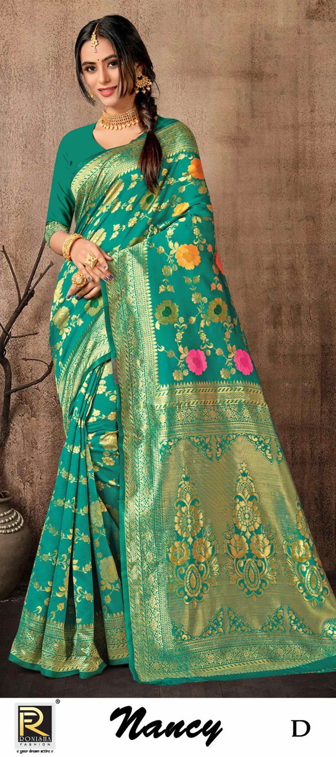 Ronisha Nancy Banarasi Silk Sarees Catalog
